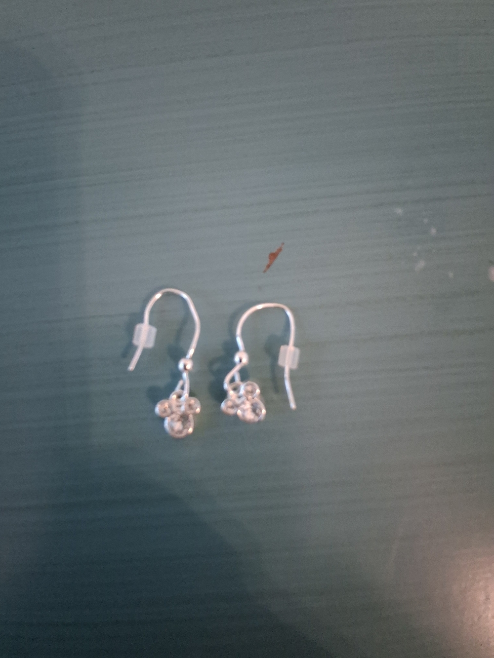 Disney Silver-tone Mickey IconDrop Earrings